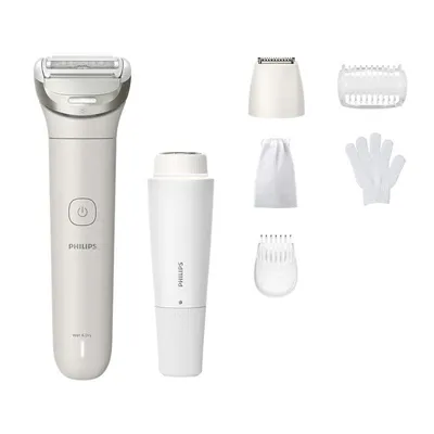 Körperrasierer Philips Lady Shaver Series 8000 BRL159/00 Kabellos 100min Nass und Trocken 6 Zubehör