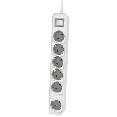 Steckdosenleiste Philips CHP2164W/62 6 Steckplätze mit Schalter und Kinderschutz