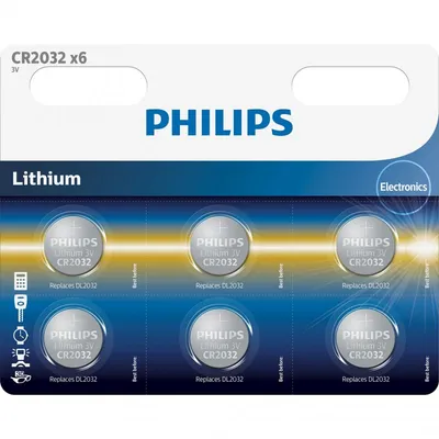 Philips Minicells CR2032P6/01B Haushaltsbatterie Einwegbatterie CR2032 Lithium