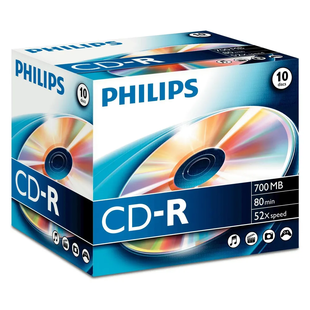 Philips 1x10 CD-R 80Min 700MB 52x JC