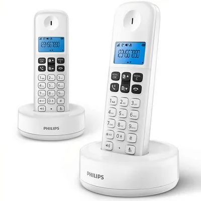Philips D1612W/34 Schnurlostelefon Duo Weiß