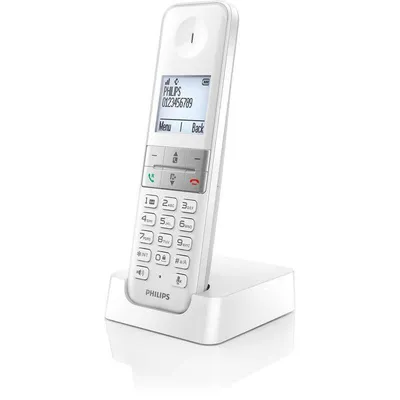 Philips D4701W/34 Weißes schnurloses Telefon