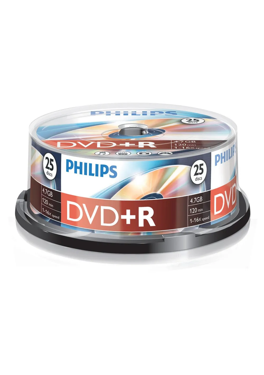 DVD+R Spindel PHILIPS DR4S6B25F/00 4.7 GB 25er-Packung