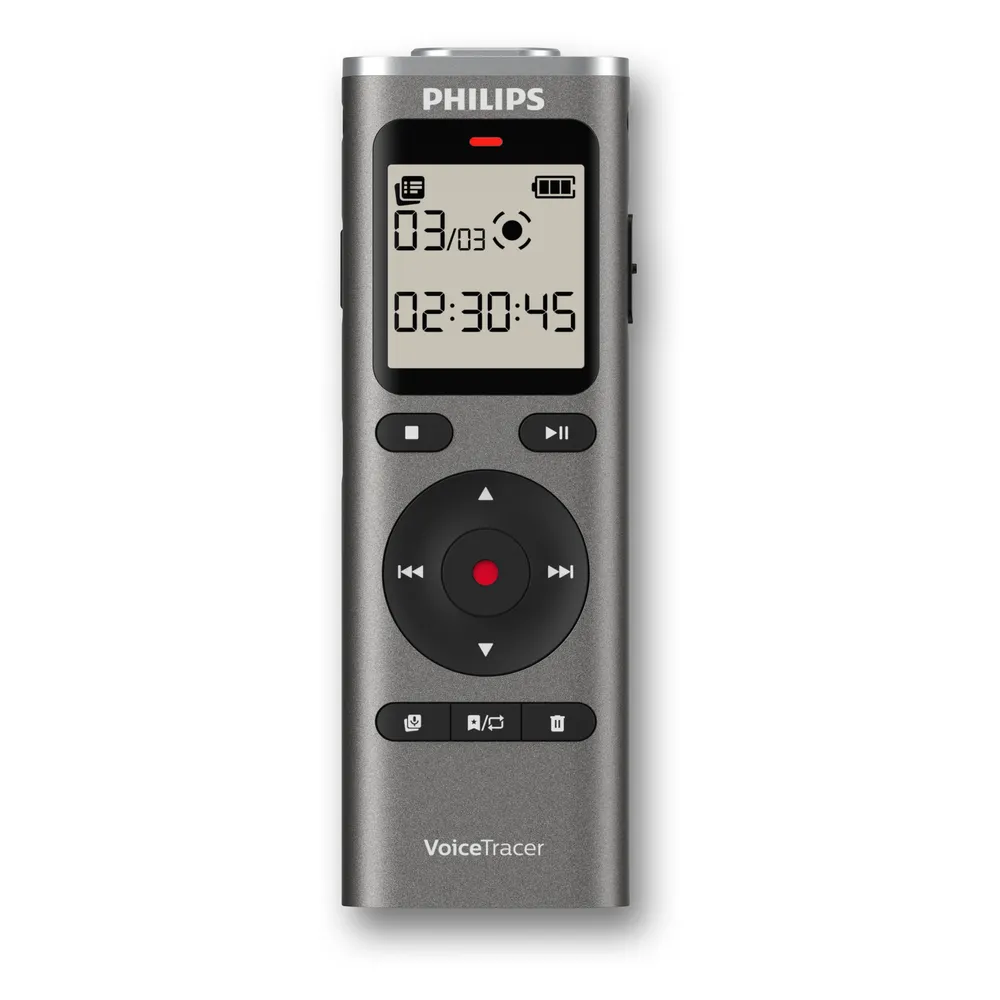 Philips DVT1170 Digitaler Audio Recorder 8 GB 360° Mikrofon USB