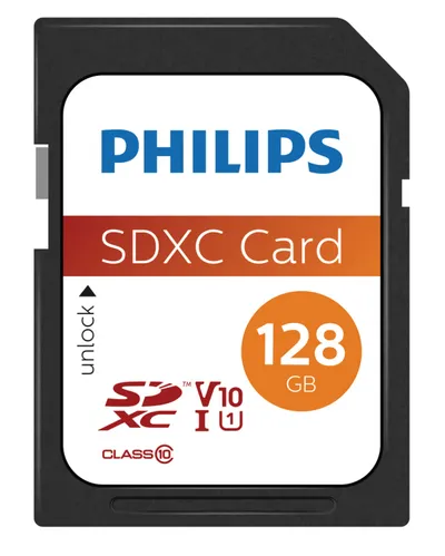 Speicherkarte Philips FM12SD55B/00 128GB SDXC Klasse 10 UHS-I 80MB/s