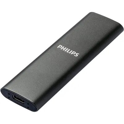 Philips FM25SS030P Externe SSD 250 GB USB-C Grau Aluminium