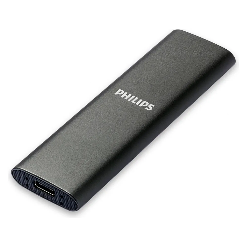 Disco Duro Philips SSD Extern Tragbar 500GB Ultra Slim 540Mb/s Lesen