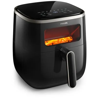 Heißluftfritteuse PHILIPS 3000 series HD9257 5.6L 1700W mit Sichtfenster und Touchscreen