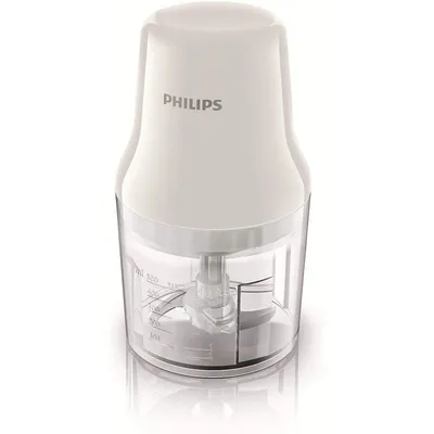 Philips Daily Collection HR1393/00 Elektrischer Essenszerkleinerer 0,7 l 450 W Transparent, Weiß