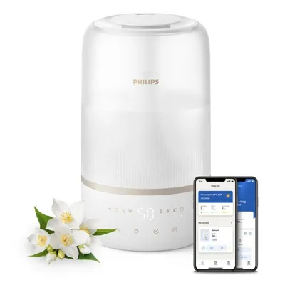 Luftbefeuchter Philips 1000 Series Weiß 3L Aromatherapie App-Steuerung LED
