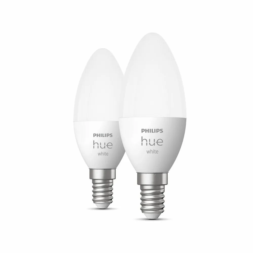 LED-Lampe "White Kerze", E14, Dopplepack, warmweiß (00212722)