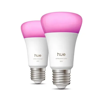 Intelligente Lampe Philips Hue White and Color Ambiance E27 A60 Bluetooth x2