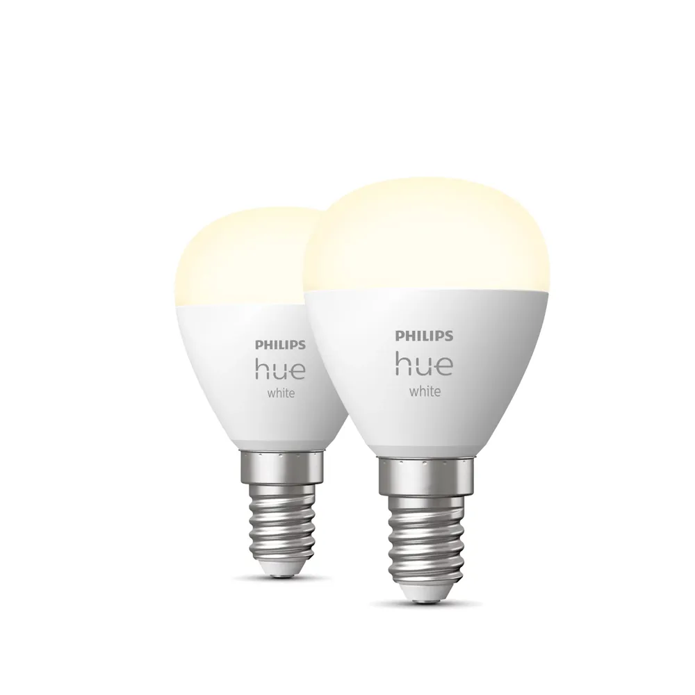 Philips Hue Kugellampe White E14 Doppelpack
