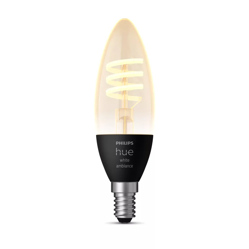 Philips Hue Filamentlampe White Ambiance Kerzenlampe E14 Einzelne Lampe