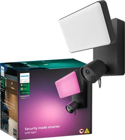 Philips Hue Secure Floodlight Kamera - Schwarz