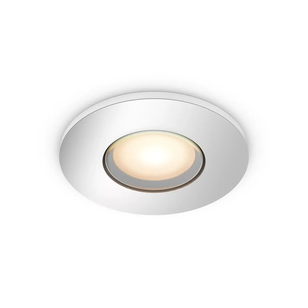 Philips Hue Adore Badezimmer-Einbaustrahler White Ambiance Rund - Chrom