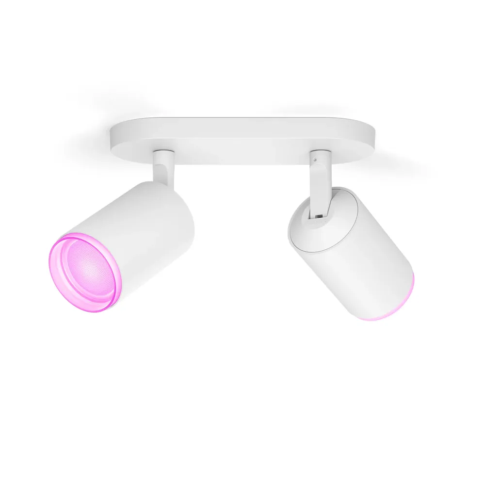 Philips Hue Fugato Aufbauspot White & Color - Weiß - 2 Spots