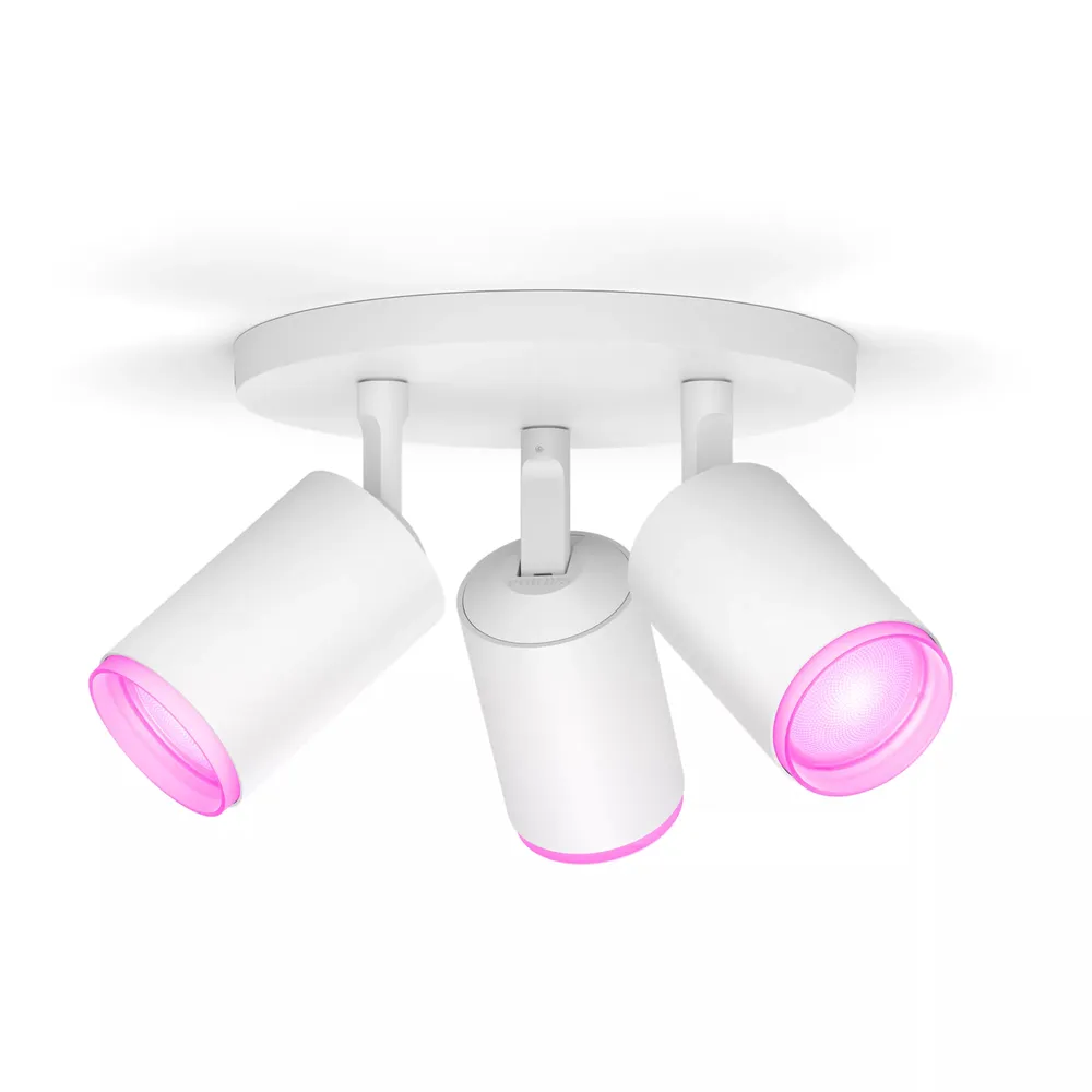 Philips Hue Fugato Aufbauspot White & Color - Weiß - 3 Spots