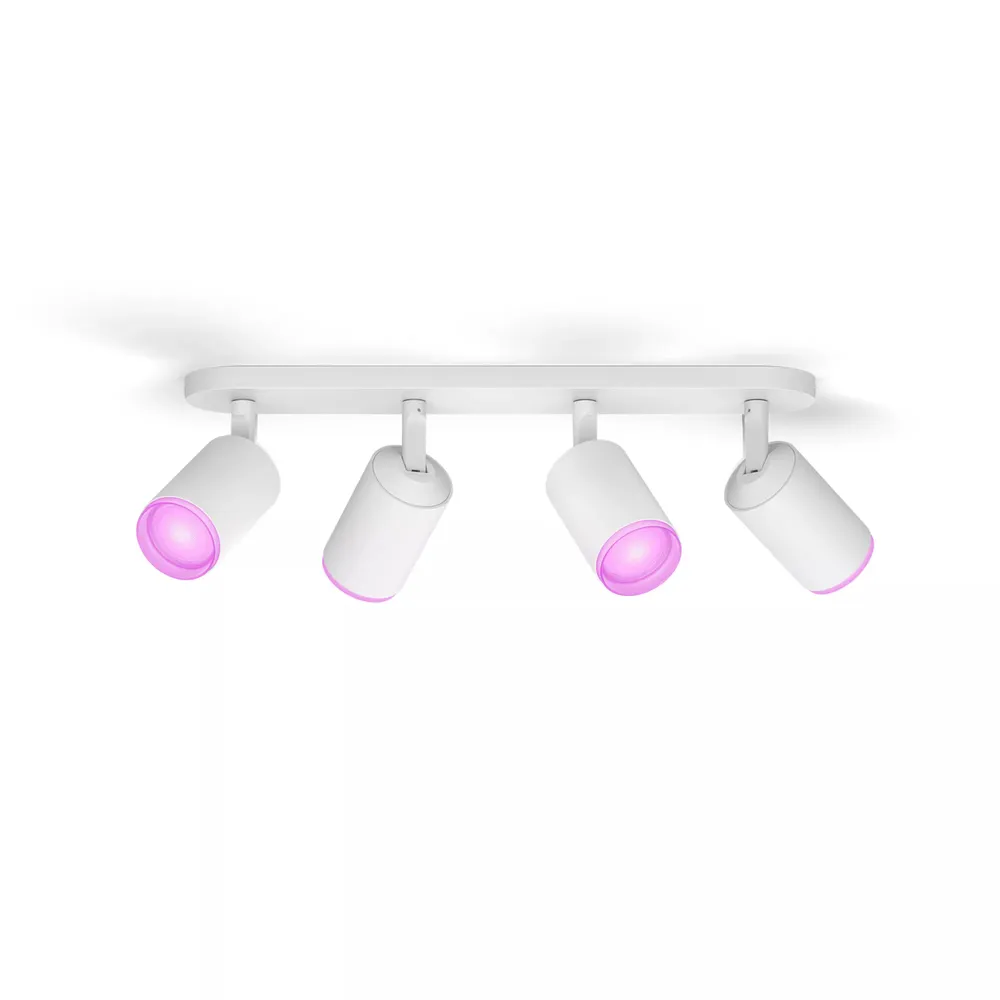 Philips Hue Fugato Aufbauspot White & Color - Weiß - 4 Spots