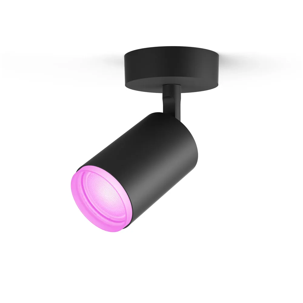 Philips Hue Fugato Aufbauspot White & Color - Schwarz - 1 Spot