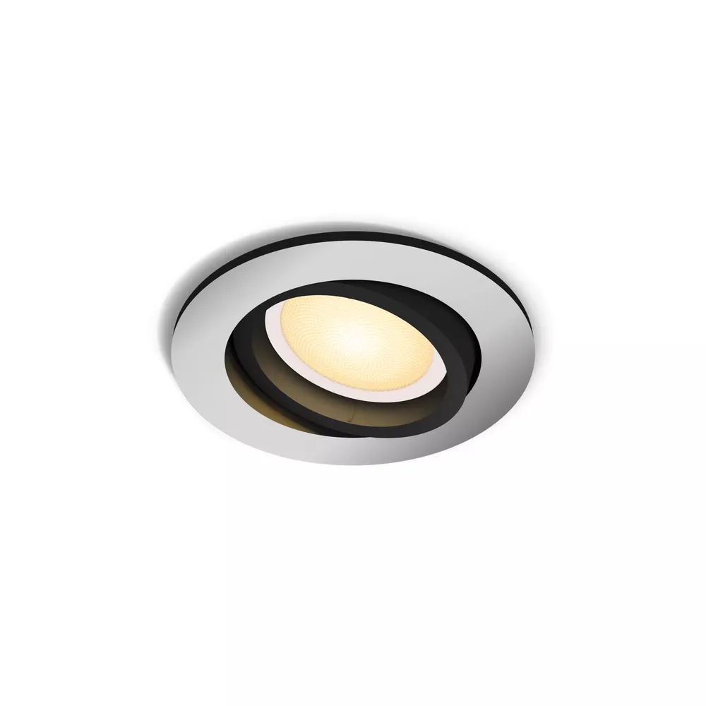 Philips Hue Milliskin Einbaustrahler White Ambiance - rund - Aluminium