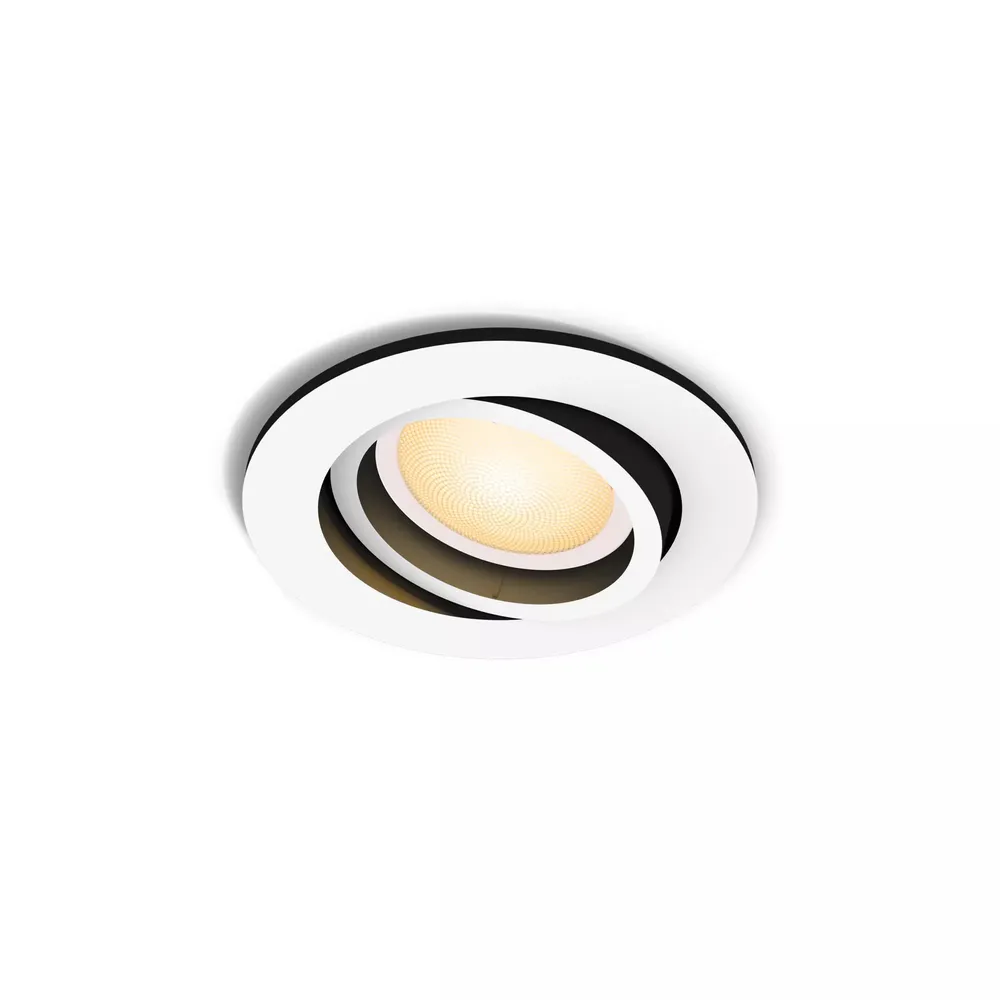 Philips Hue Milliskin Einbaustrahler White Ambiance - rund - Weiß
