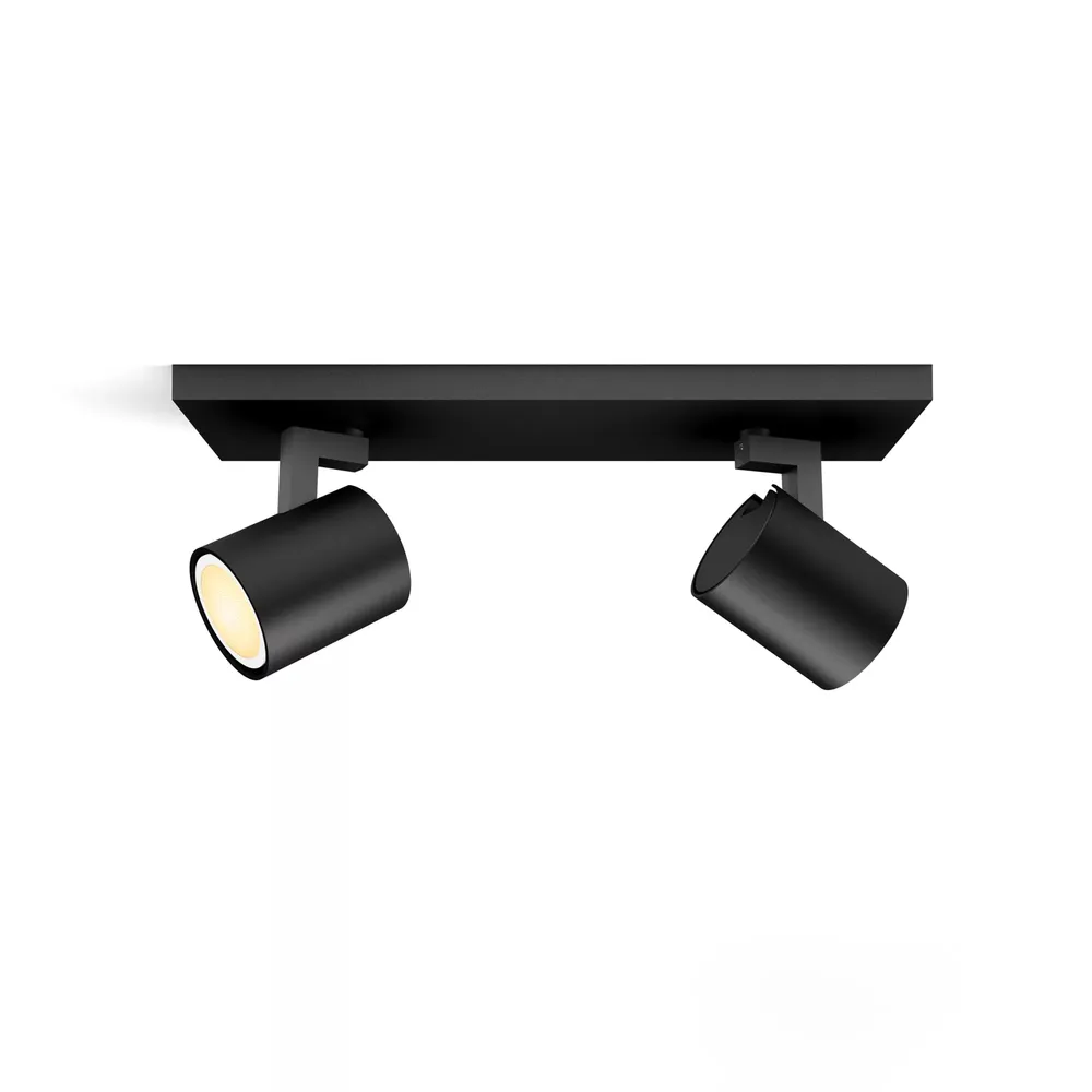 Philips Hue Runner Aufbauspot White Ambiance - 2 Spots - Schwarz + Dimmer