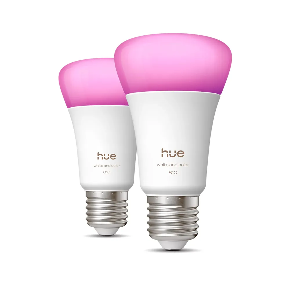 Philips Hue A60 White & Color E27 810 lm Doppelpack