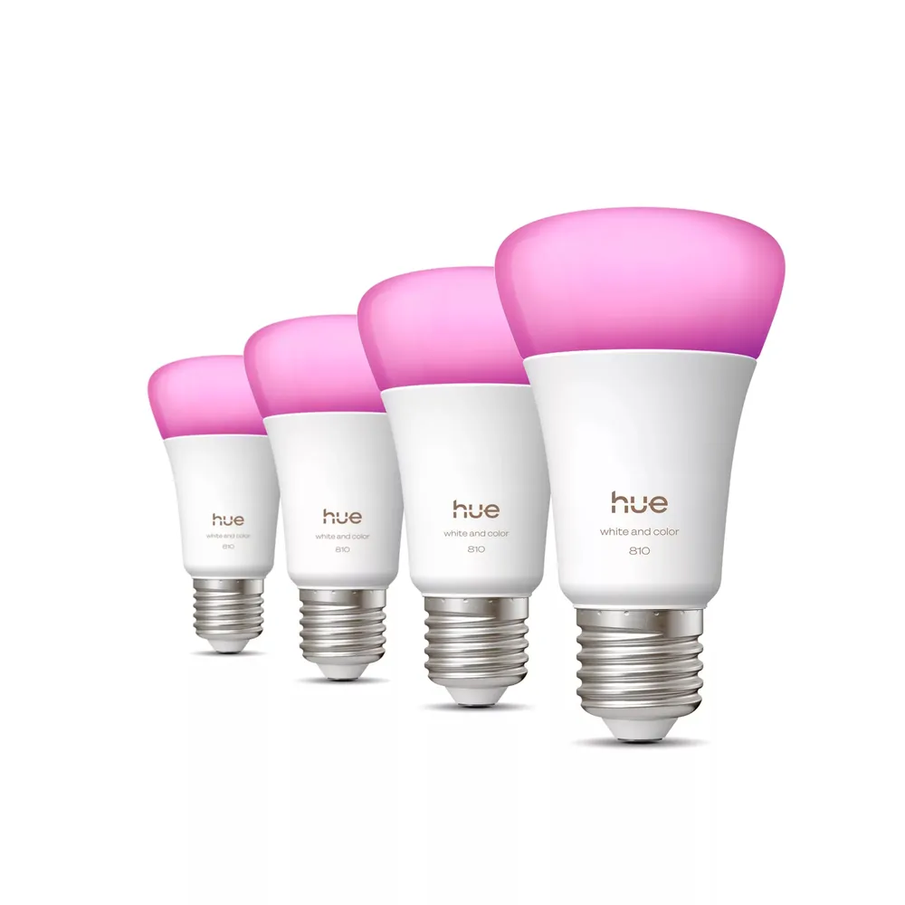 Philips Hue A60 White & Color E27 810 lm 4er-Pack
