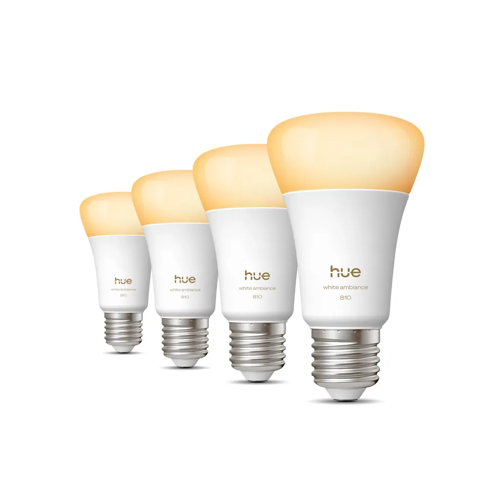 Philips Hue A60 White Ambiance E27 810 lm 4er-Pack