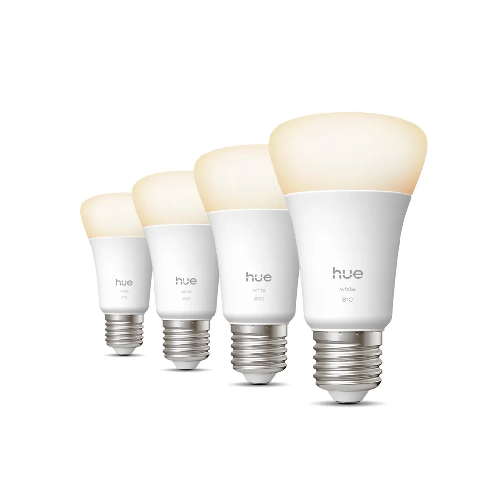 Philips Hue A60 White E27 810 lm 4er-Pack