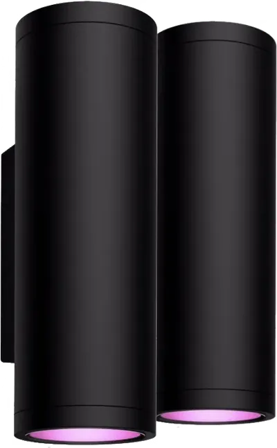 Philips Hue Appear Wandleuchte White and Color Schwarz Doppelpack