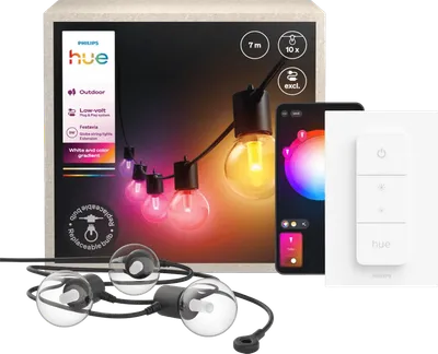 Philips Hue Festavia Globe Lichterkette - 7 Meter - Erweiterung + Dimmer