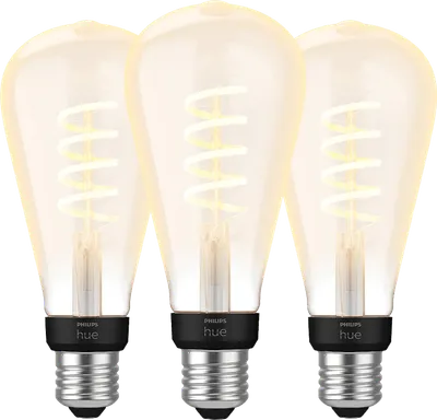 Philips Hue Filamentlampe White Ambiance Edison XL 3er-Pack