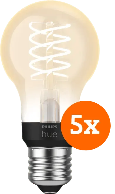 Philips Hue Filamentlampe White Standard E27 - 2023 - 5er-Pack