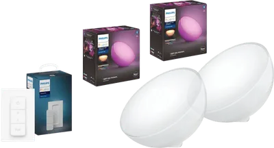 Philips Hue Go Doppelpack White & Color + Dimmer