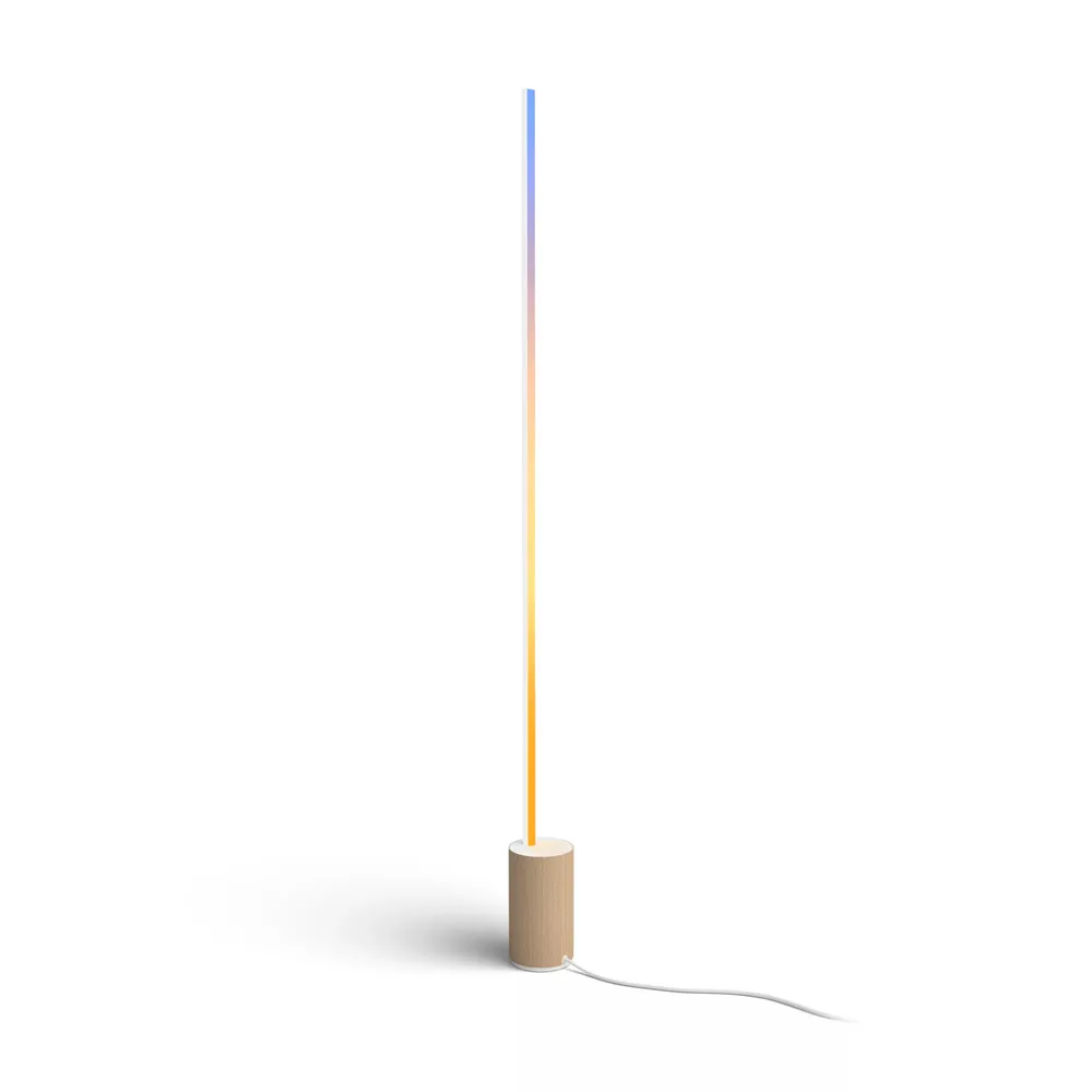 Philips Hue Gradient Signe Oak Stehleuchte 1800lm - Weiß
