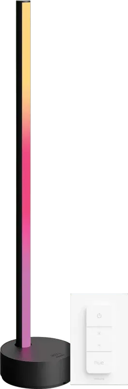 Philips Hue Gradient Signe Tischleuchte Schwarz + Dimmer