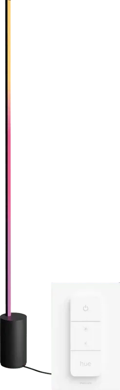 Philips Hue Gradient Signe White & Color Stehleuchte Schwarz + Dimmer
