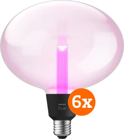 Philips Hue Lightguide Ellipse White and Color E27 Sechserpack