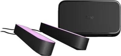 Philips Hue Play Lightbar Schwarz Doppelpack + HDMI Sync Box 8K