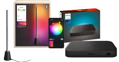 Philips Hue Play Tischleuchte White & Color + HDMI Sync Box 8K