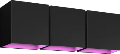 Philips Hue Resonate Downward White & Color - Schwarz 3er-Pack