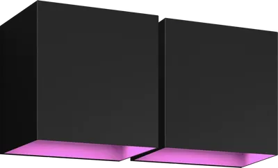 Philips Hue Resonate Downward White & Color - Schwarz Doppelpack