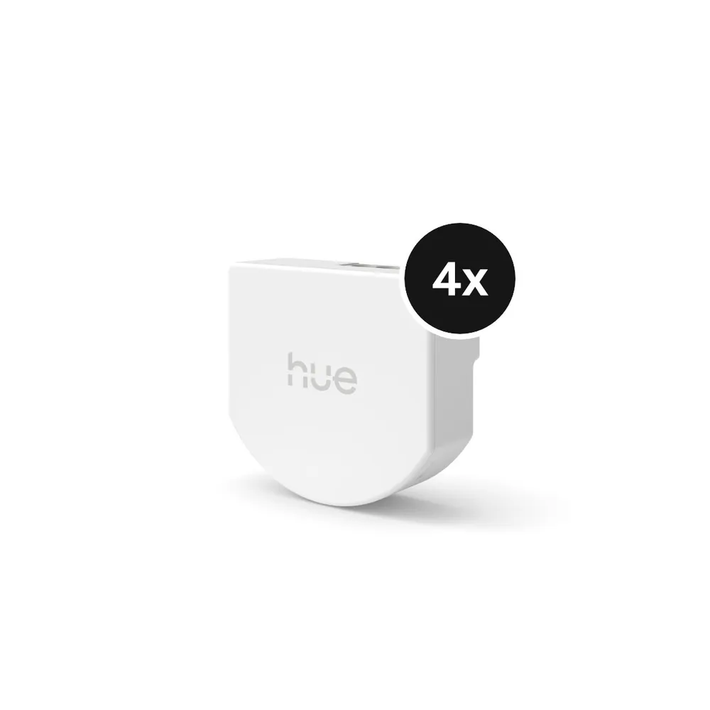 Philips Hue Wandschaltermodul - verdrahtet, 1-Kanal - 4er-Set
