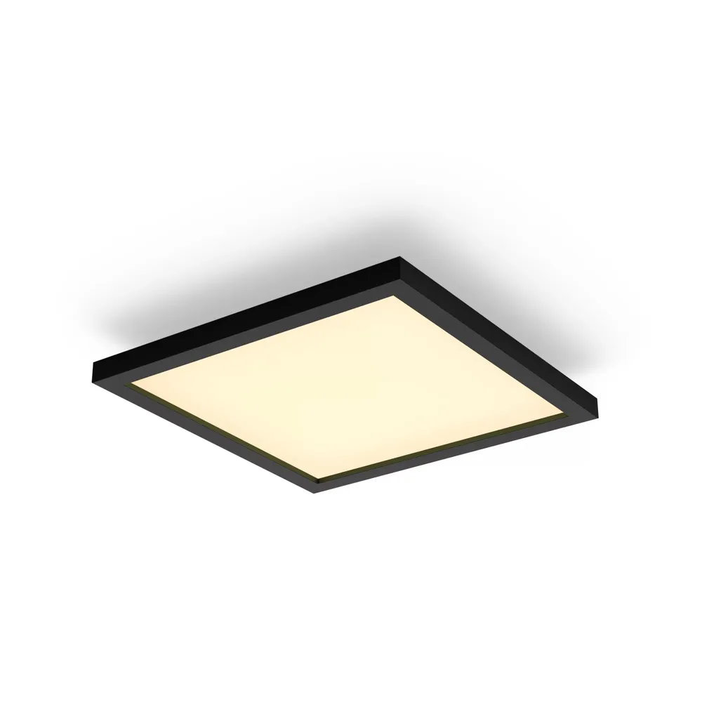 Philips Hue White Ambiance Aurelle Panelleuchte 30x30cm + Dimmschalter - Schwarz