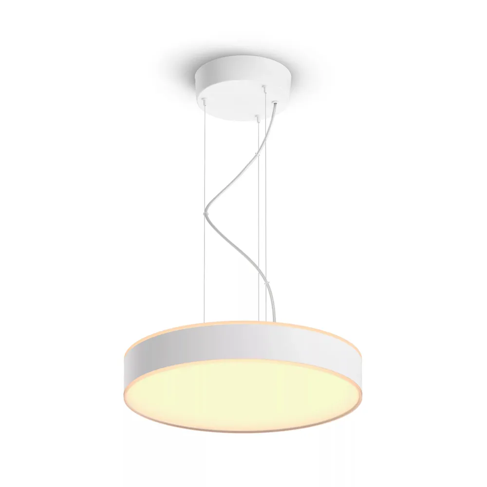 Philips Hue White Ambiance Enrave Pendelleuchte 4300lm + Dimmschalter - Weiß