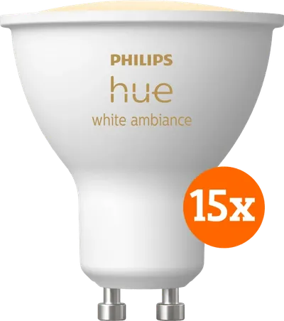 Philips Hue White Ambiance GU10 15er-Pack