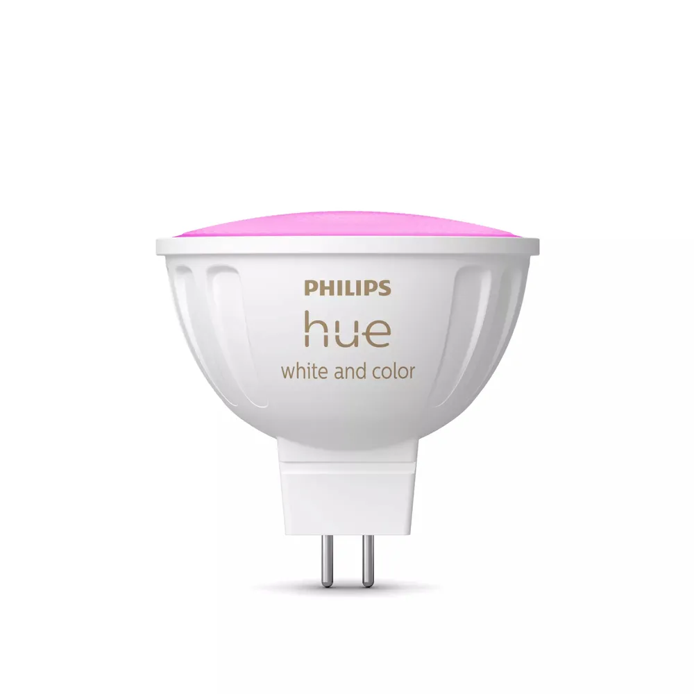 Philips Hue White & Col. Amb. MR16 LED Lampe Einzelpack 400lm - Weiß