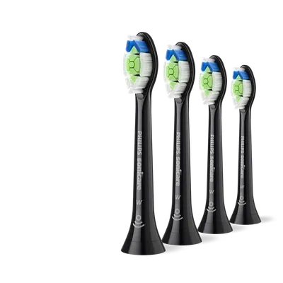 HX6064/88 Sonicare Optimal White, 4er-Pack, Schwarz Aufsteckbürsten